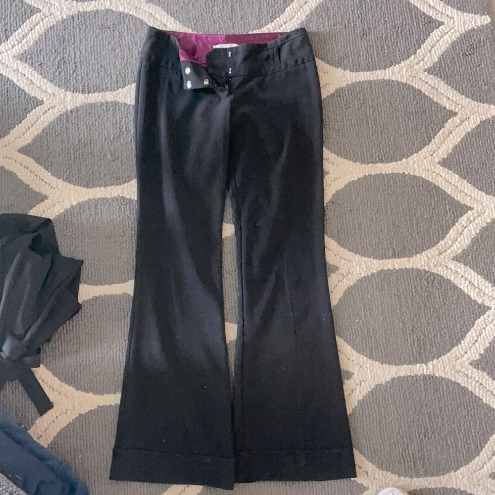 Boot cut black dress pants